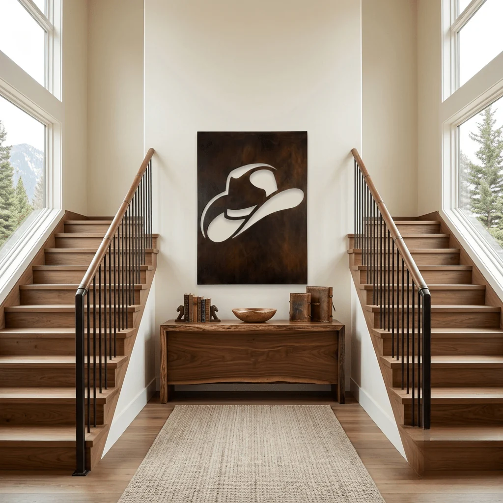 The Brim - Metal Wall Art - Umber