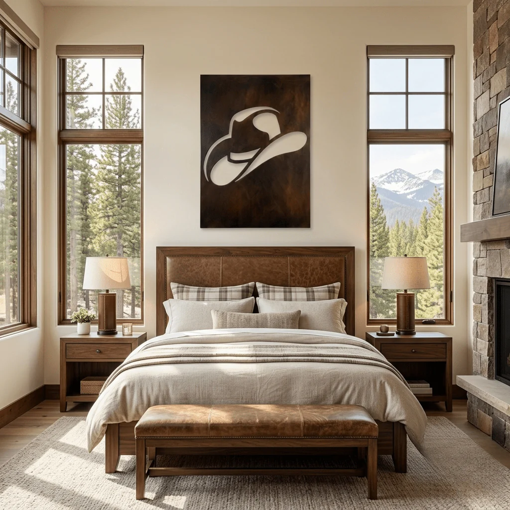 The Brim - Metal Wall Art - Umber - Image 4