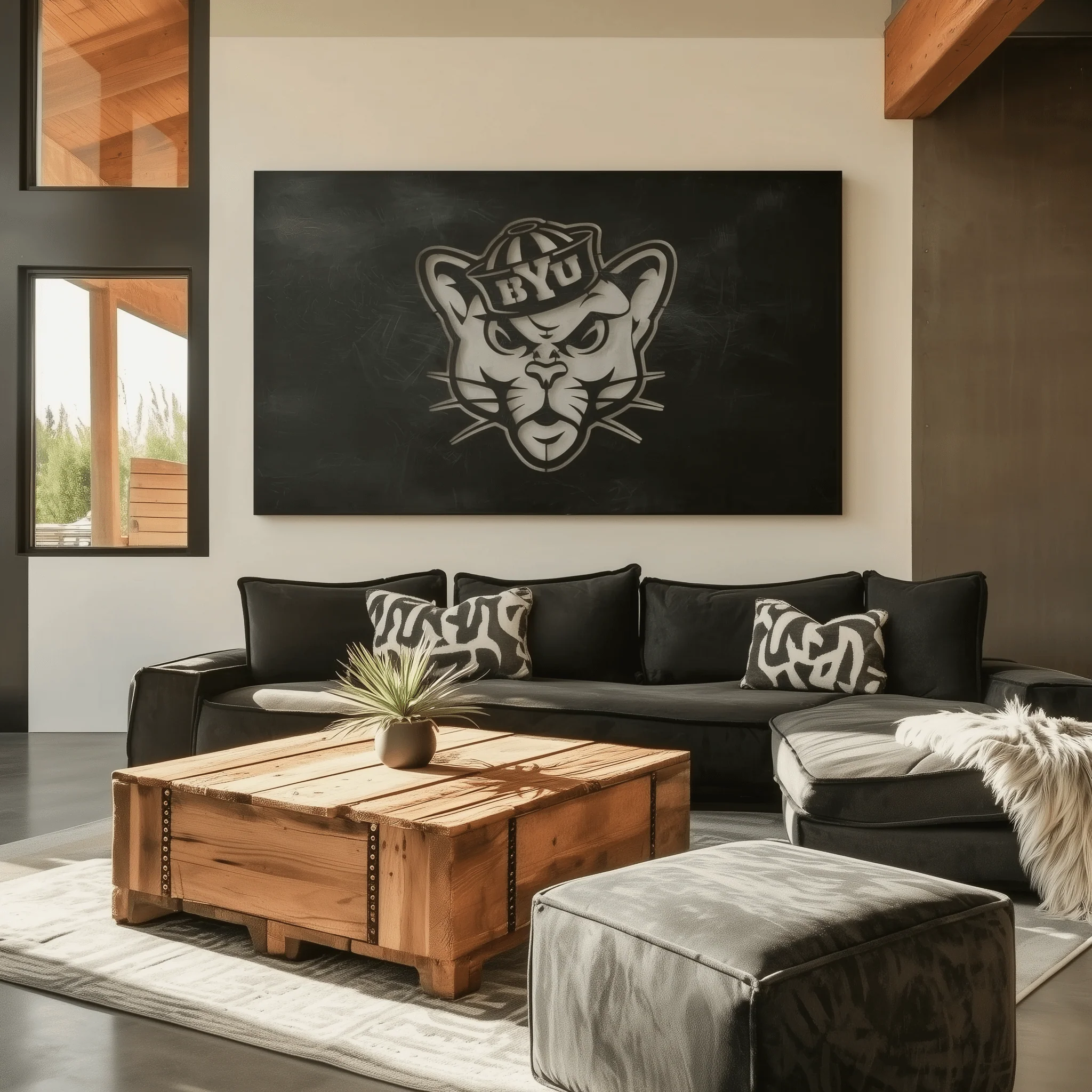 The BYU Cat- Metal Wall Art - Landscape - Forge - Image 3