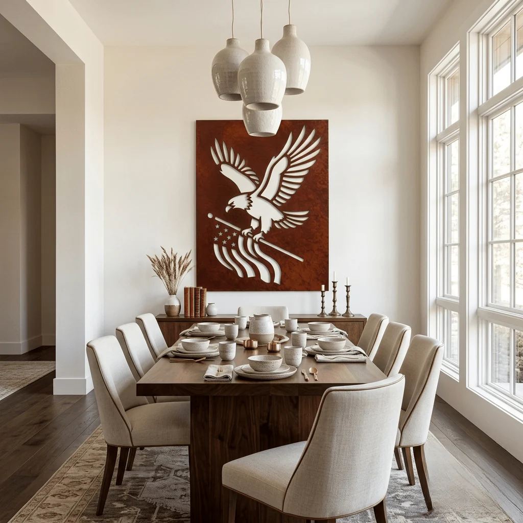 The Freedom Eagle - Metal Wall Art - Oxide - Image 2