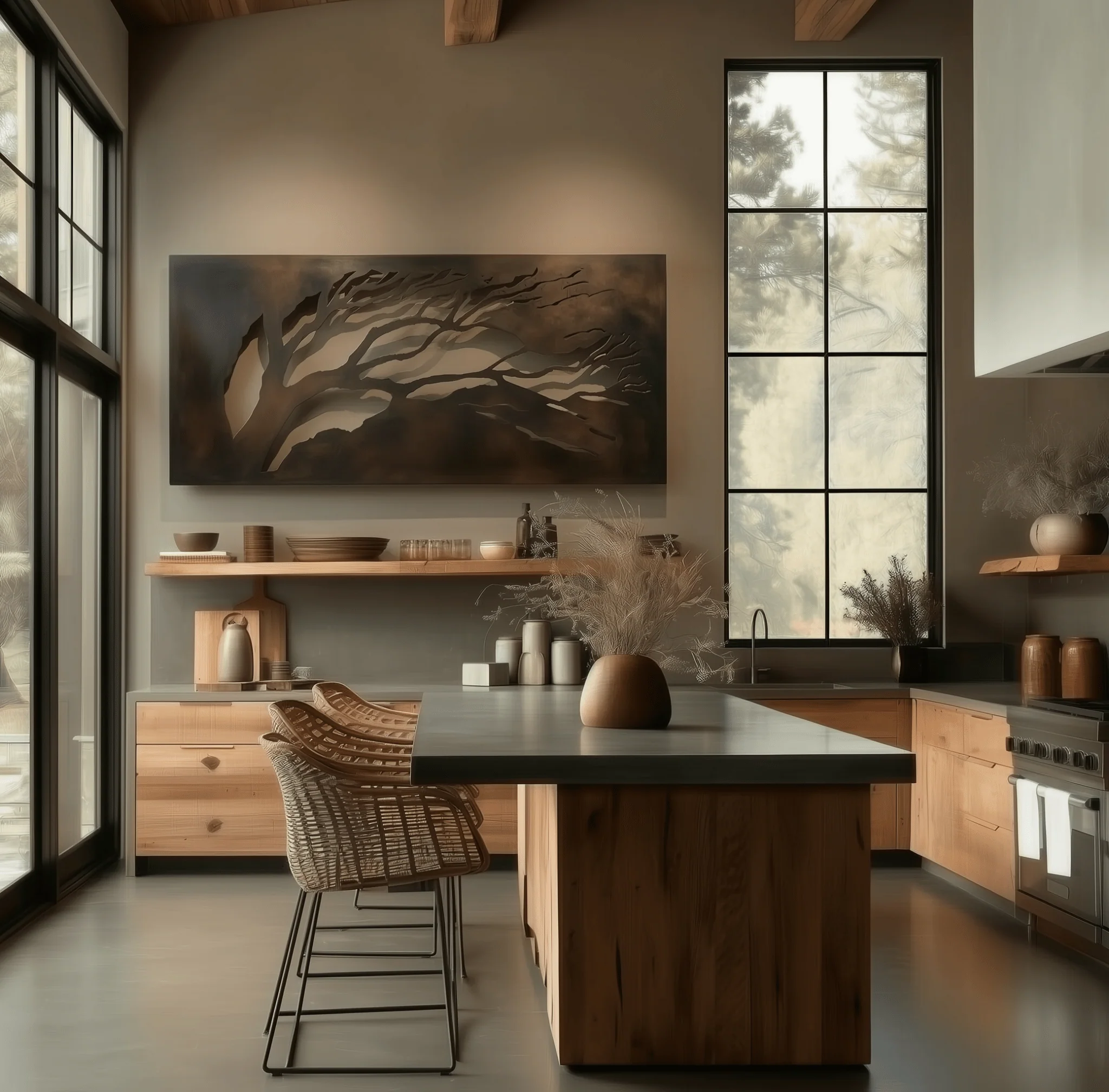 The Gale - Metal Wall Art - Umber