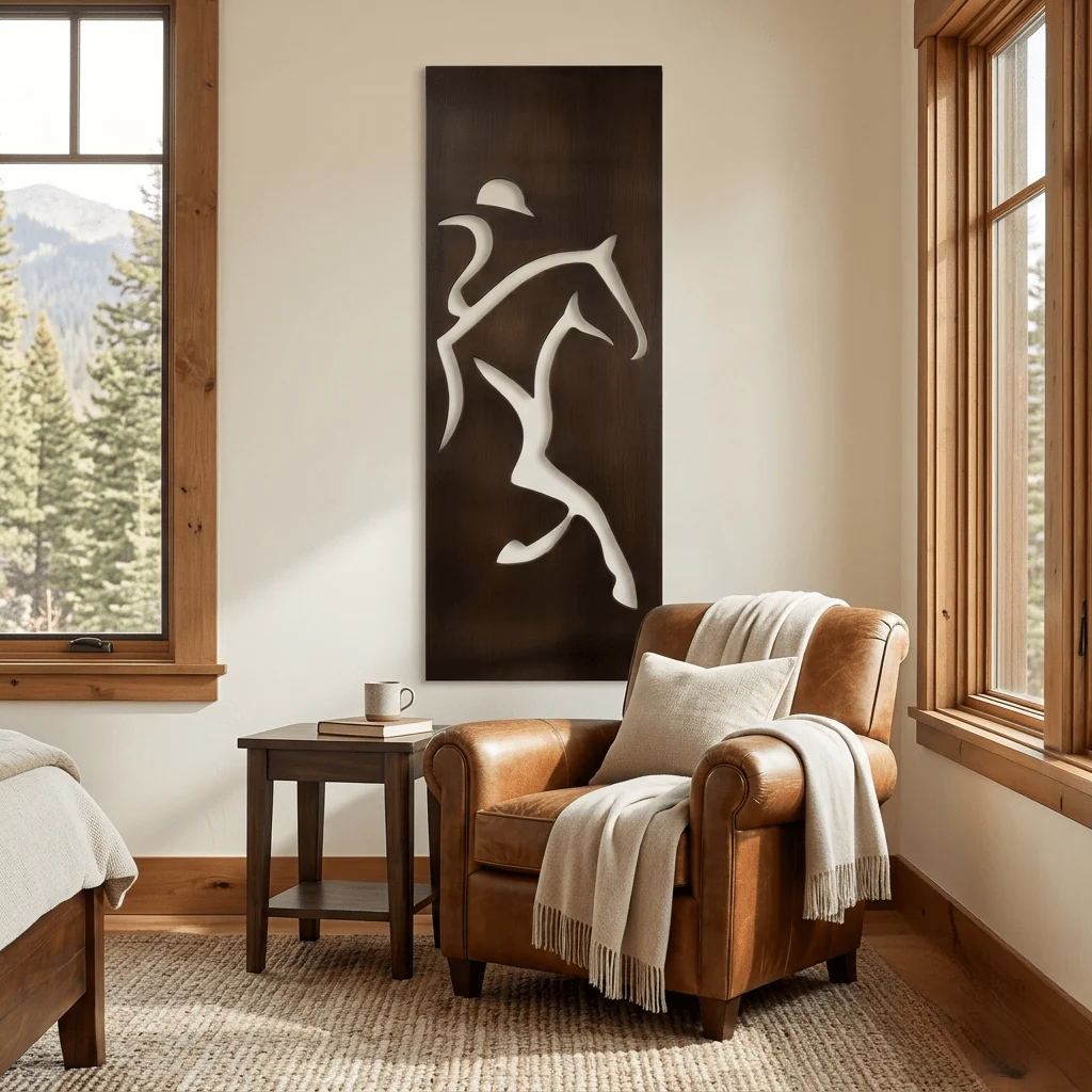 The Gallop - Metal Wall Art - Umber - Image 4