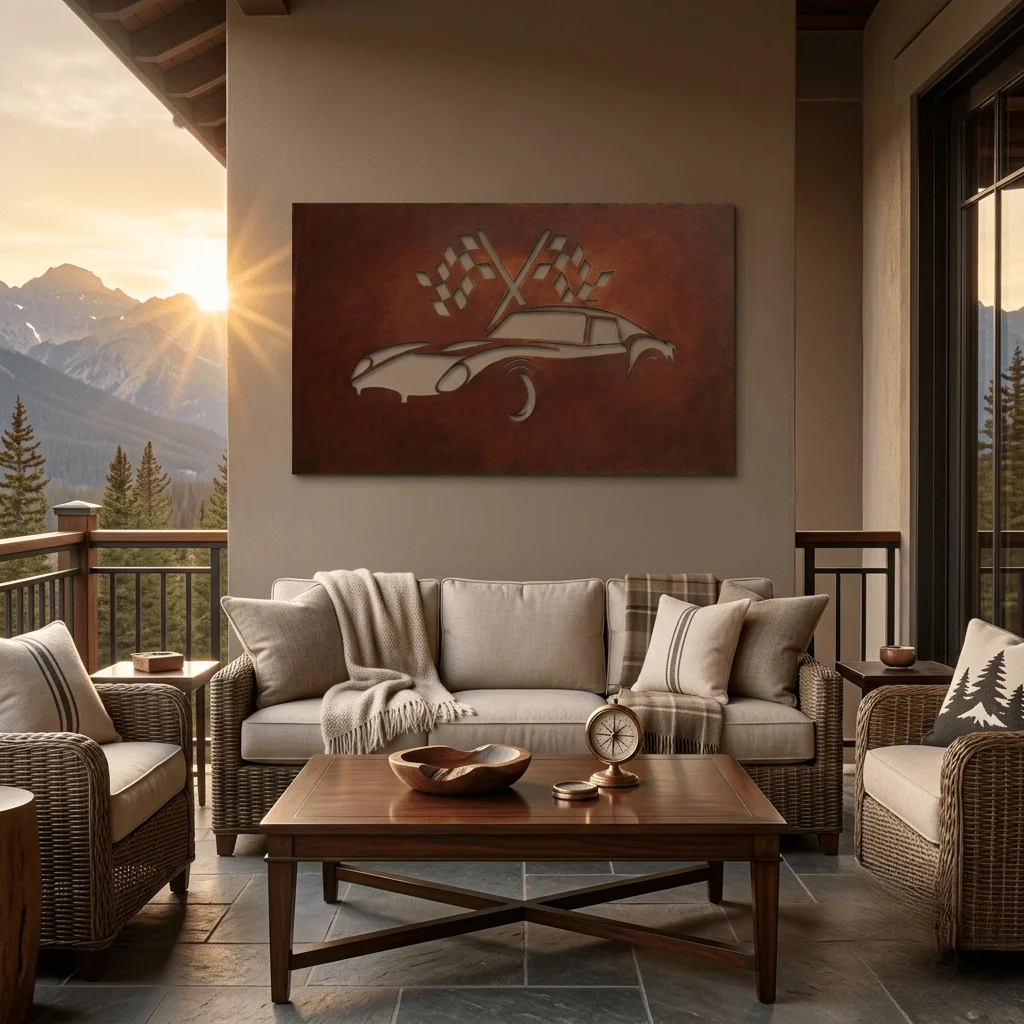 The Grand Tourer - Metal Wall Art - Oxide - Image 4