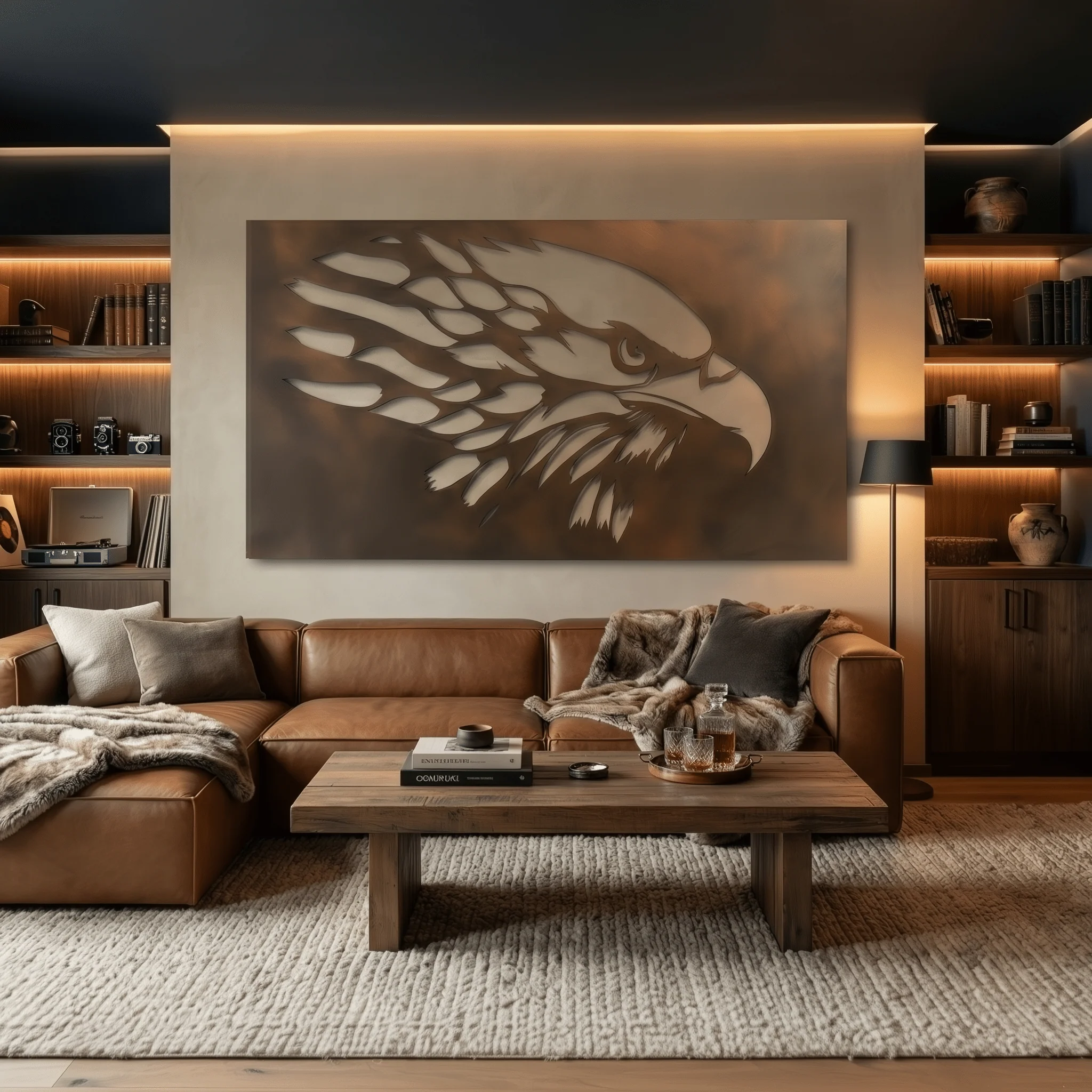 The Guardian - Metal Wall Art - Umber - Image 2