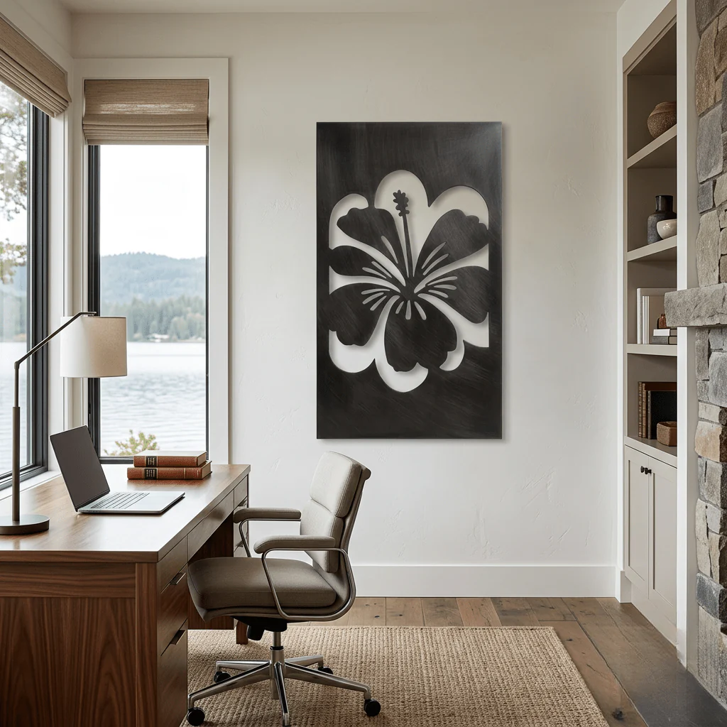 The Hawaii Hibiscus - Metal Wall Art - Forge - Image 2