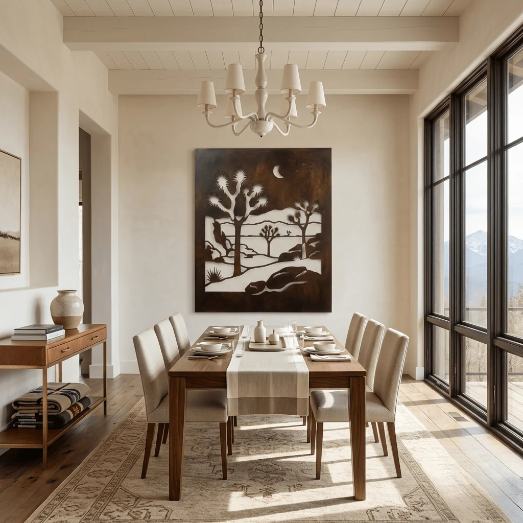The Joshua Tree Escape - Metal Wall Art - Umber - Image 3