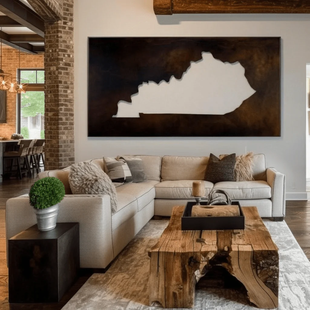 The Kentucky - Metal Wall Art - Umber - Image 3
