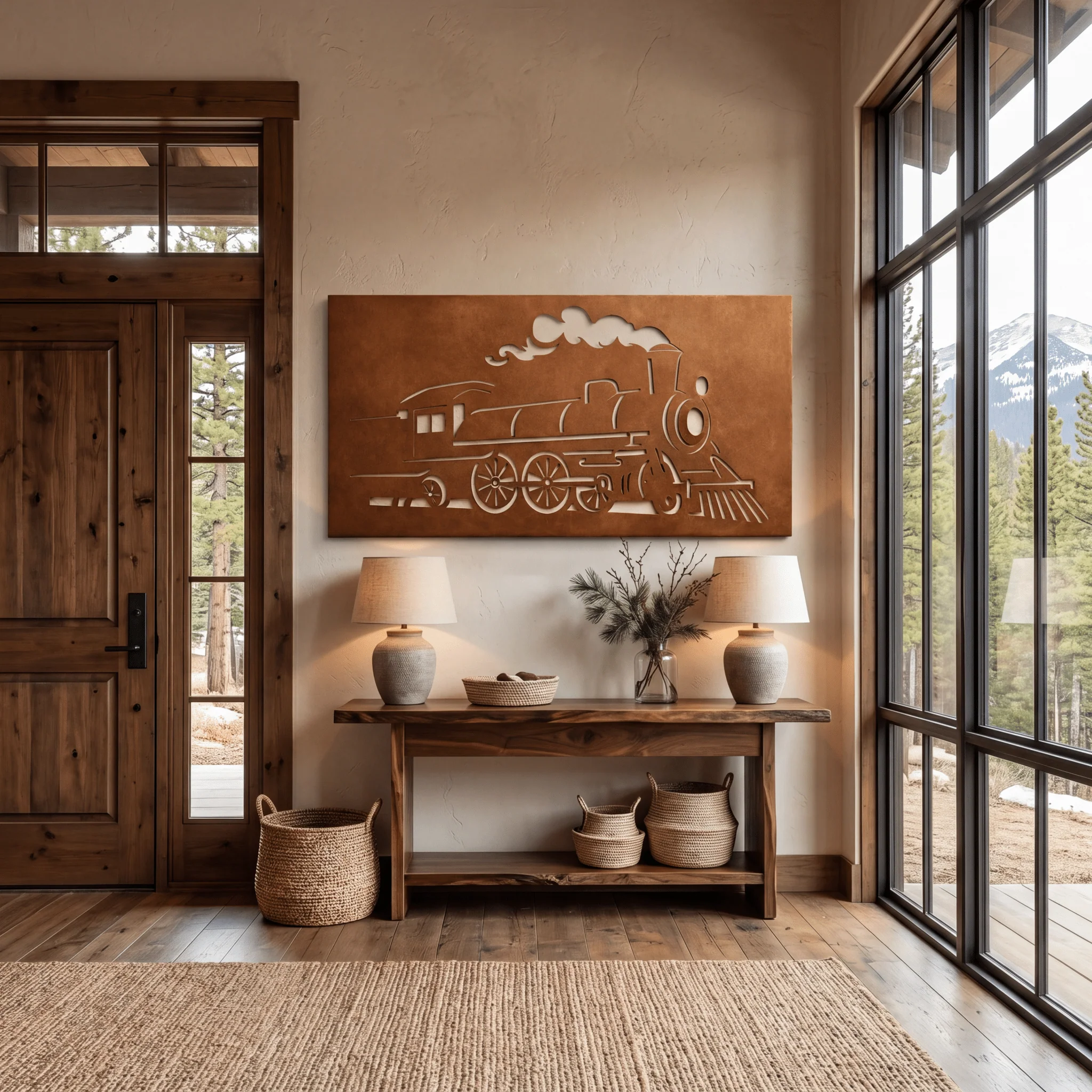 The Locomotive - Metal Wall Art - Oxide