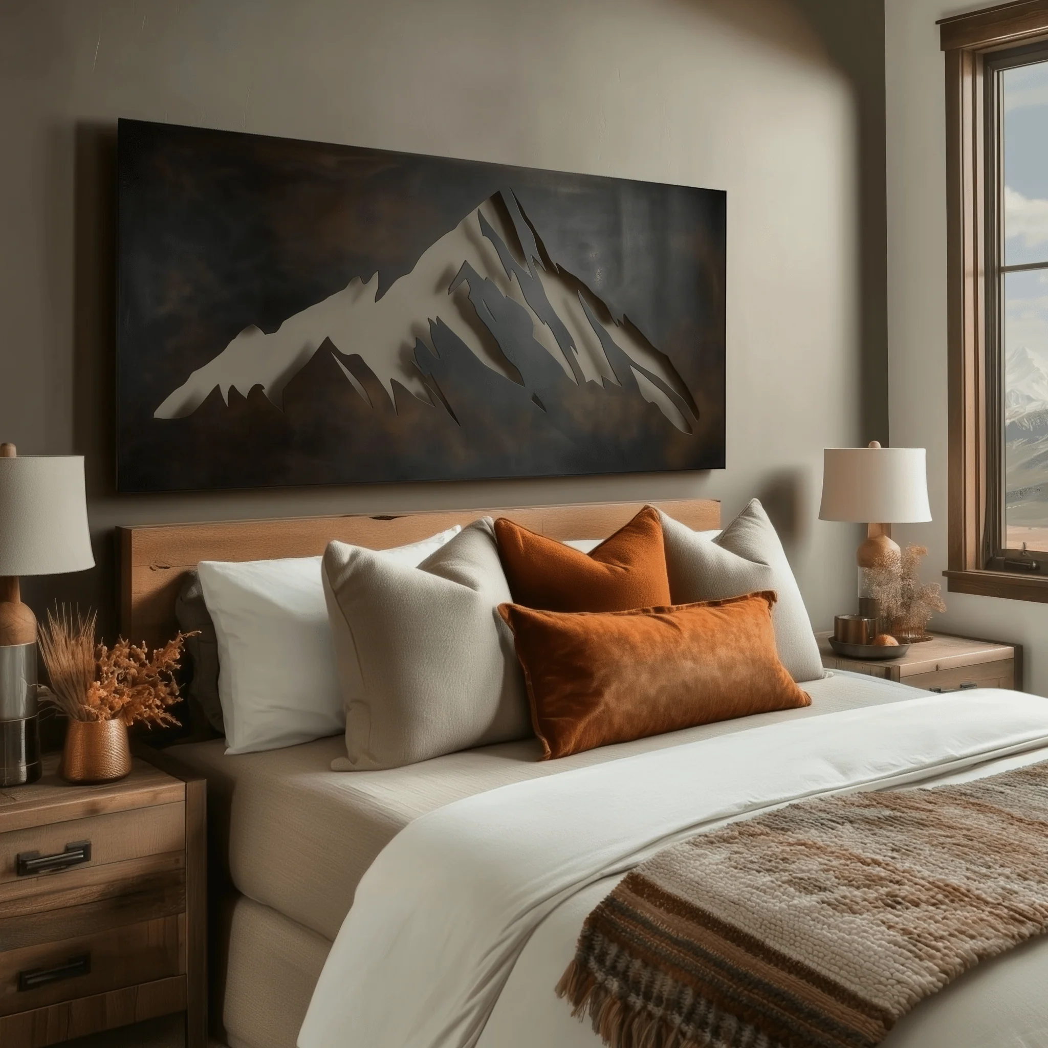 The Mount McKinley - Metal Wall Art - Umber - Image 2