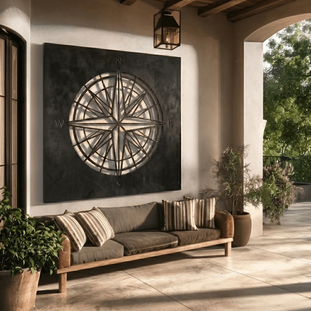 The Compass - Metal Wall Art - Forge