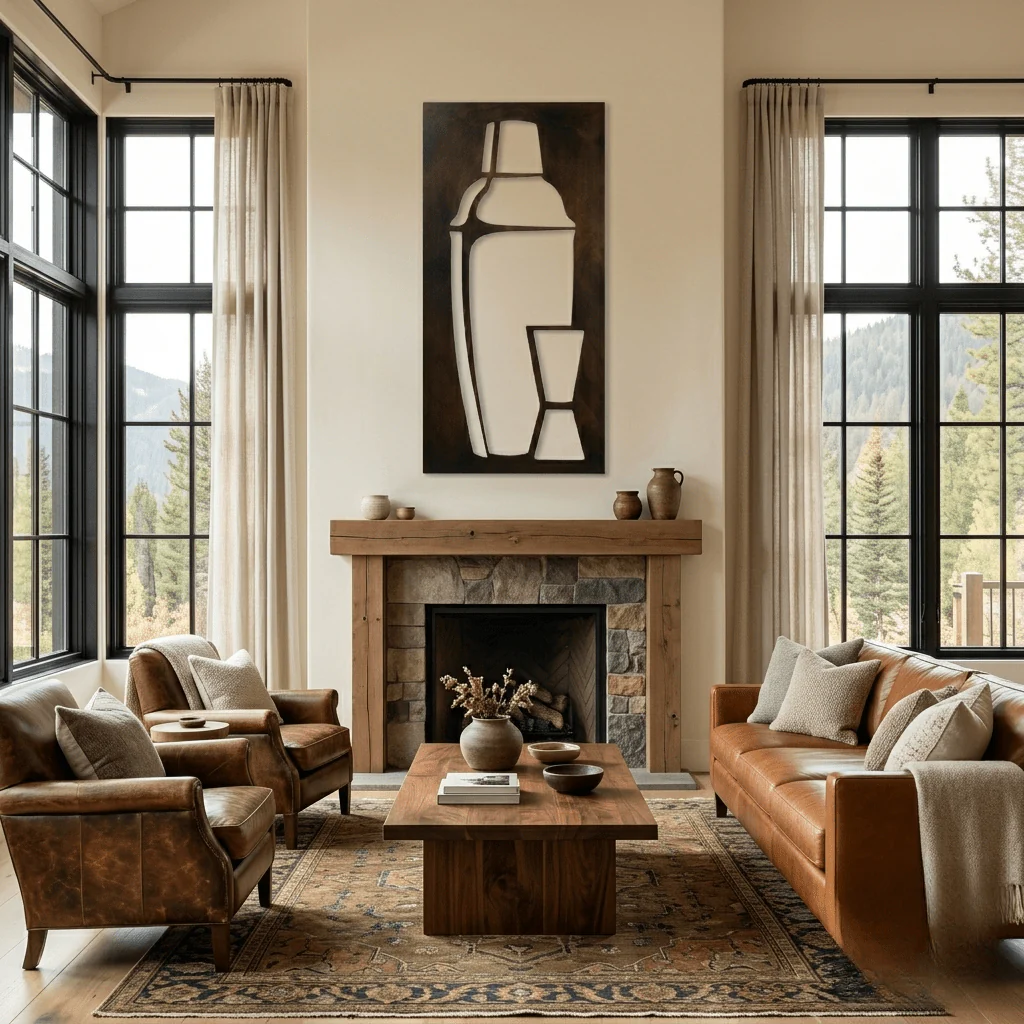 The Shaken - Metal Wall Art - Umber - Image 2