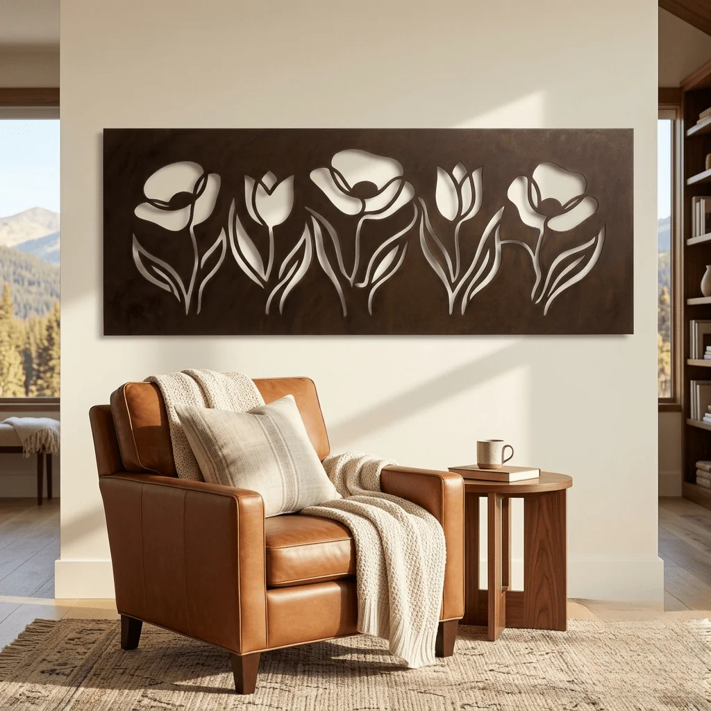The Silhouette Symphony - Metal Wall Art - Umber - Image 2