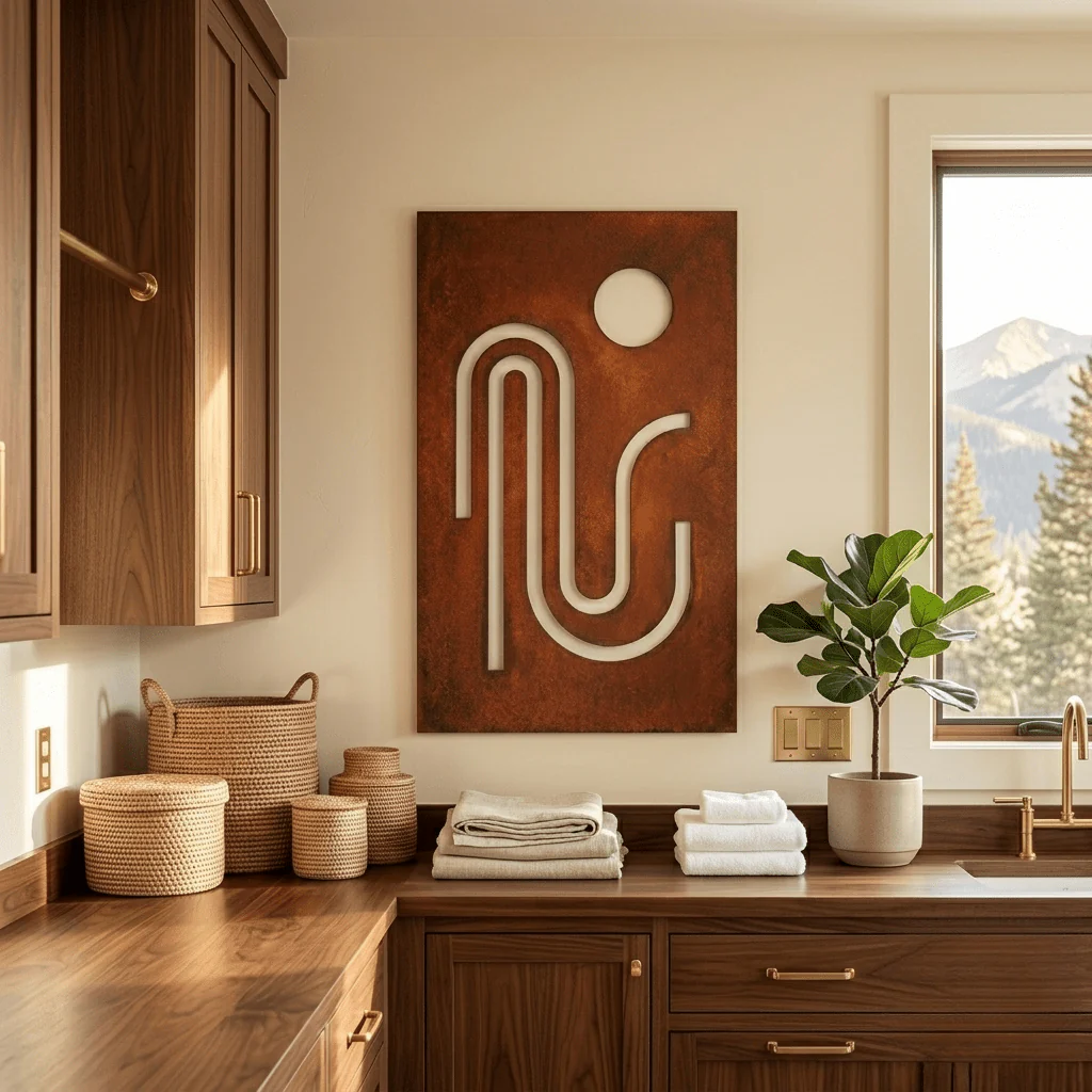 The Streamline - Metal Wall Art - Oxide
