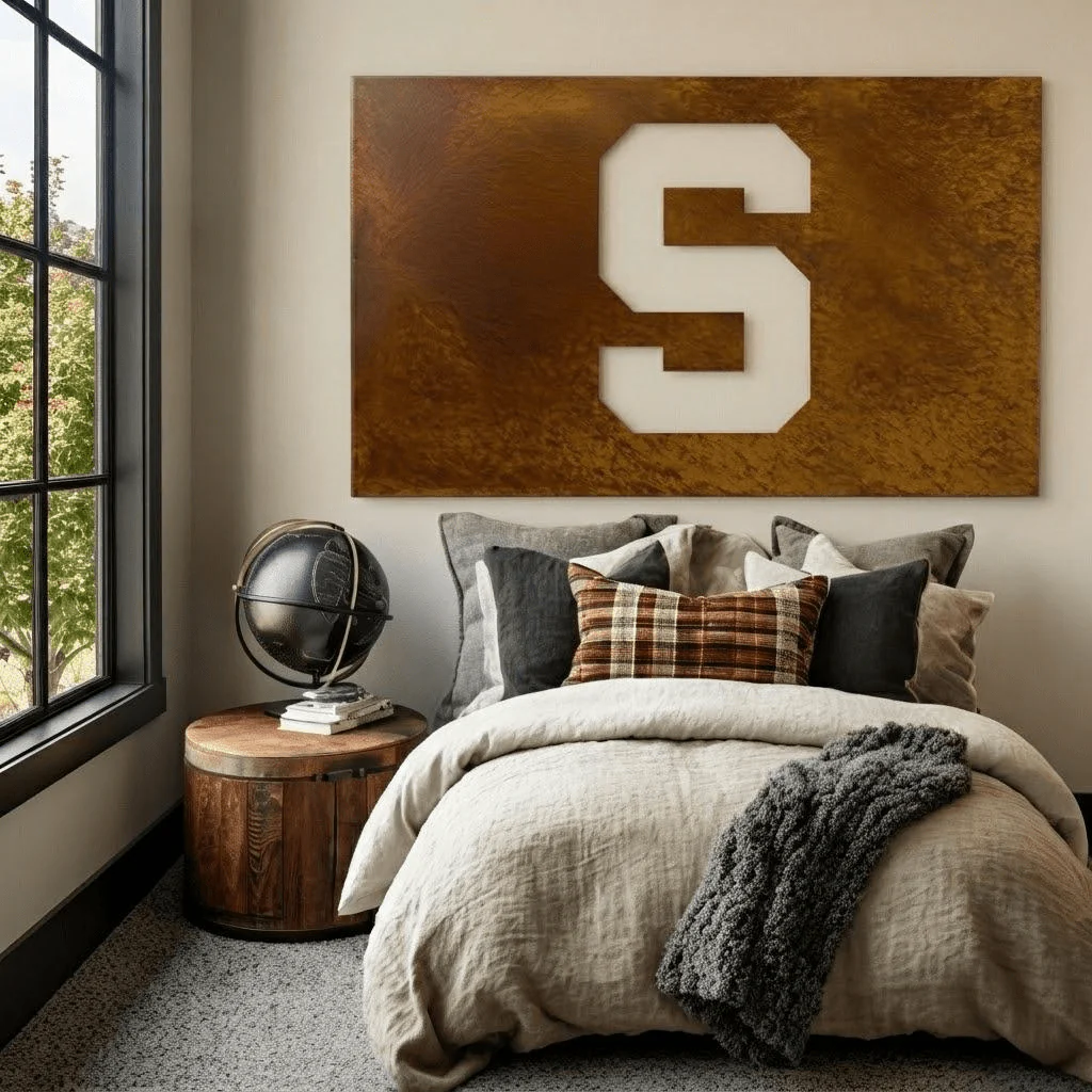 The Super S - Metal Wall Art - Landscape - Oxide