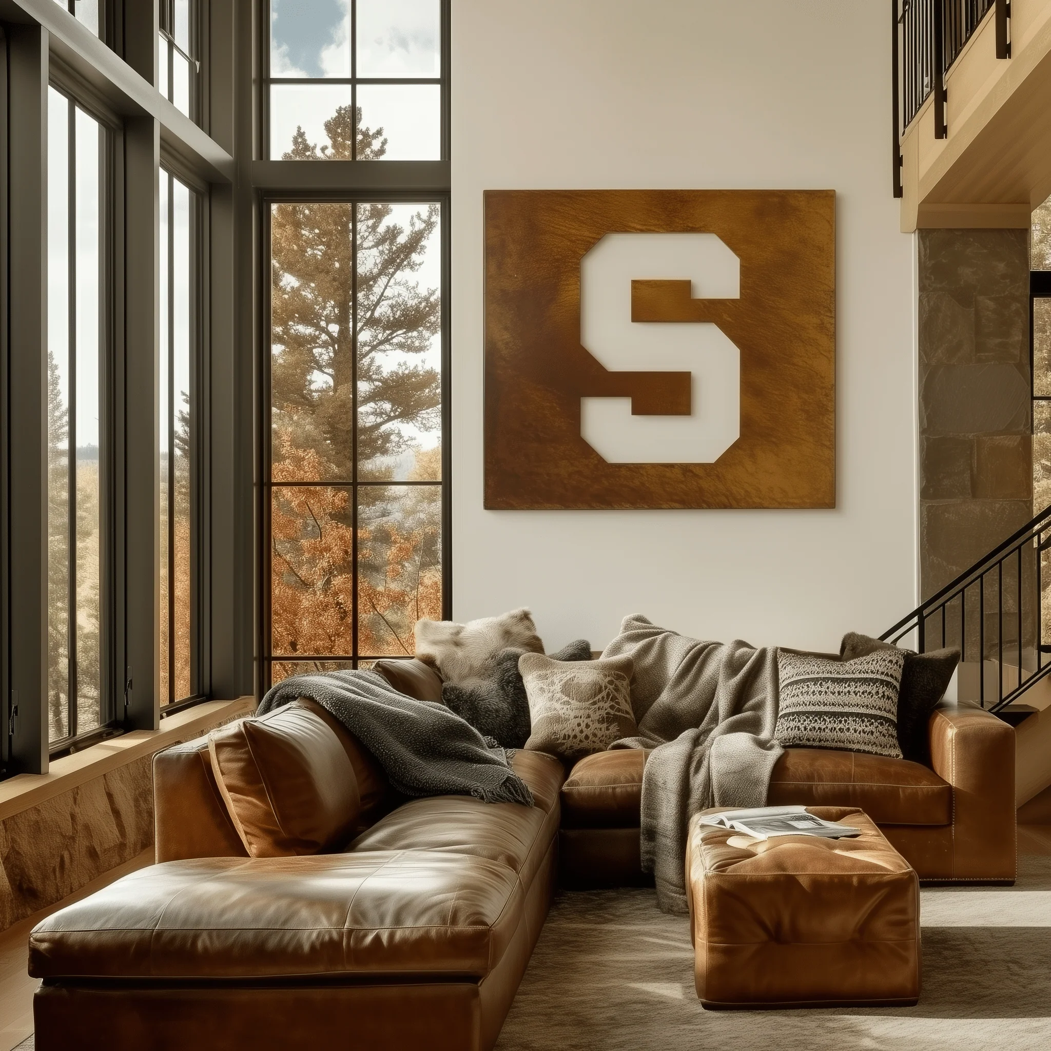 The Super S - Metal Wall Art - Square - Oxide - Image 5