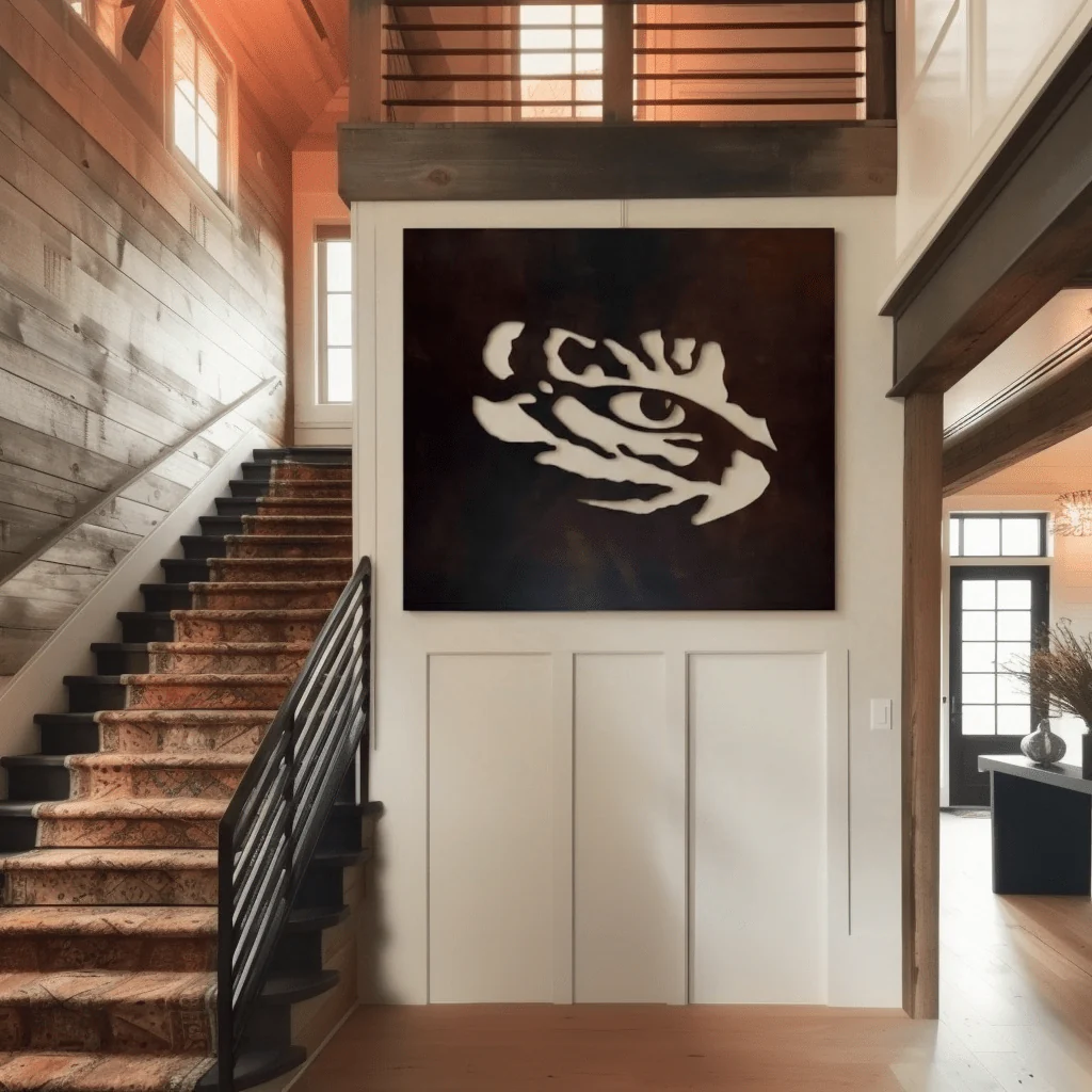 The Tiger Eye - Metal Wall Art - Square - Umber - Image 4