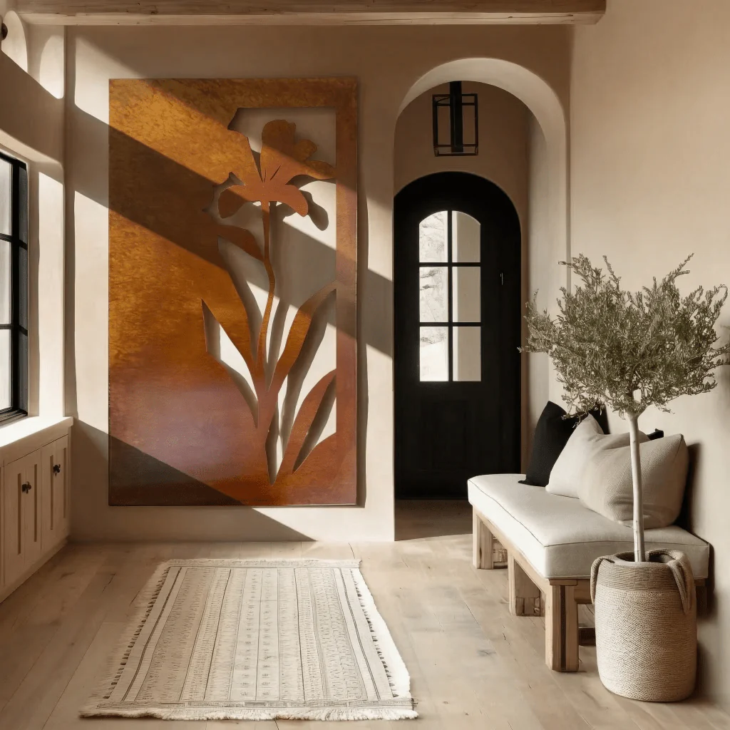 The Tiger Lily - Metal Wall Art - Oxide
