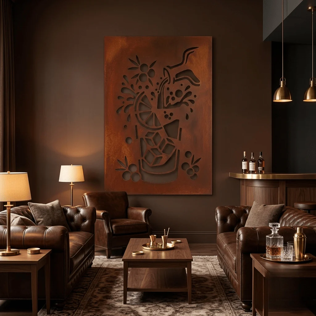 The Velvet Pour - Metal Wall Art - Oxide - Image 4
