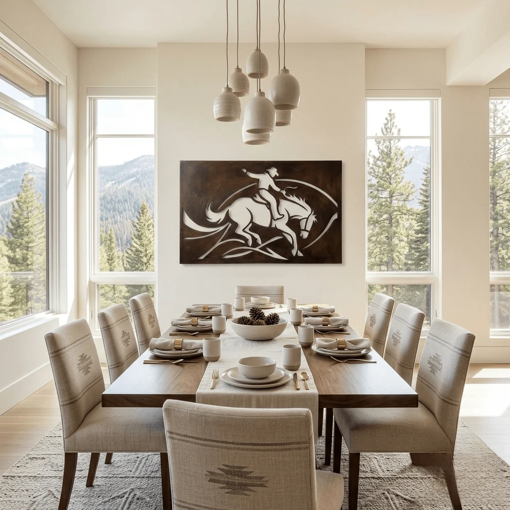 The Wild Stallion - Metal Wall Art - Umber - Image 6